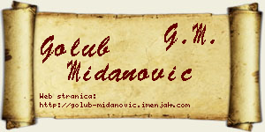 Golub Midanović vizit kartica
